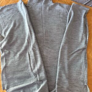 Women’s Gray Lightweight mock neck oversized Sweater